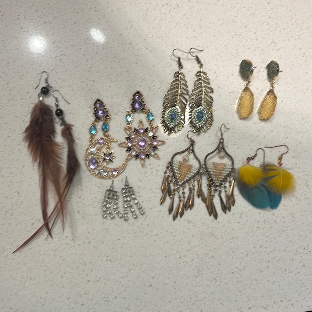 Bunch of earrings